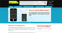 Desktop Screenshot of imeitrack.org