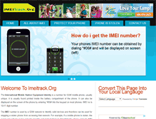 Tablet Screenshot of imeitrack.org